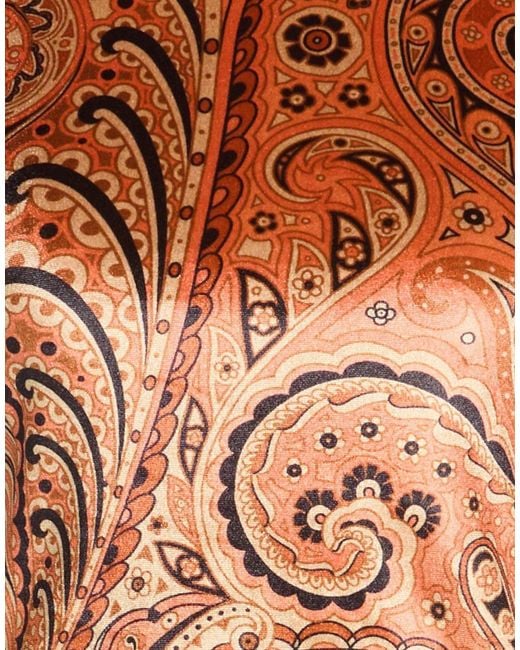 Etro Brown Top Polyester, Elastane