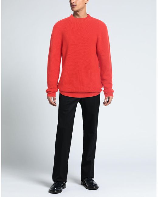 Amaranto Red Turtleneck for men