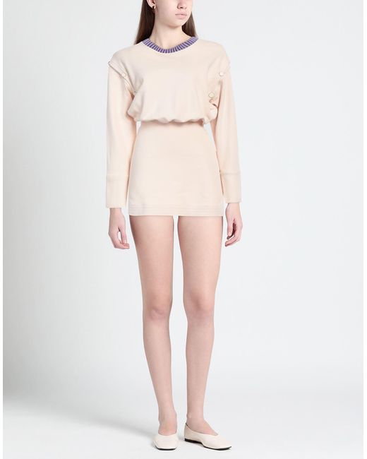 Jijil Natural Blush Mini Dress Cotton, Polyester, Polyamide, Elastane