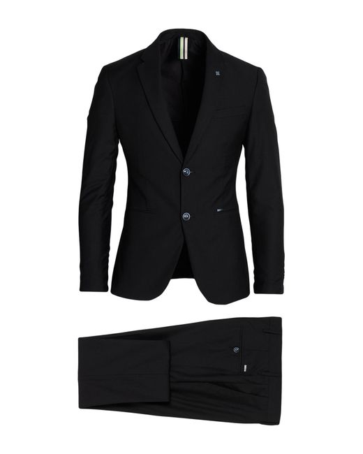 Gianni Lupo Black Suit for men
