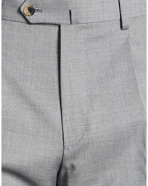 Caruso Gray Pants Wool for men