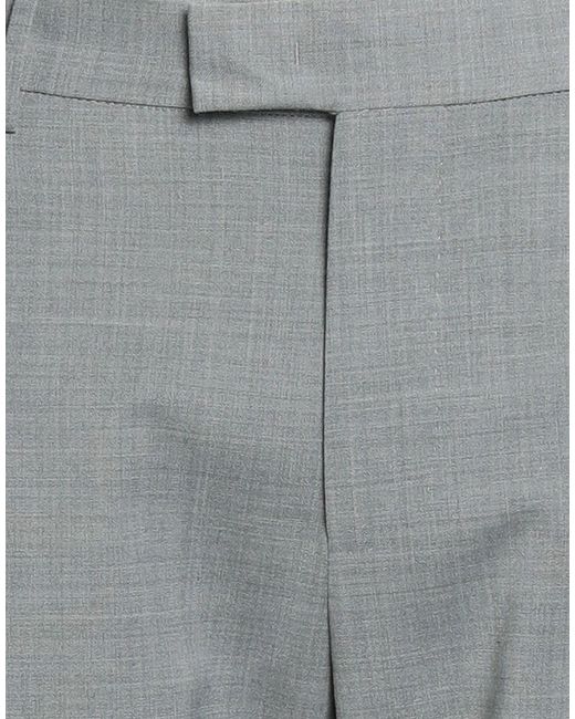 PT Torino Gray Light Pants Polyester, Wool, Elastane for men