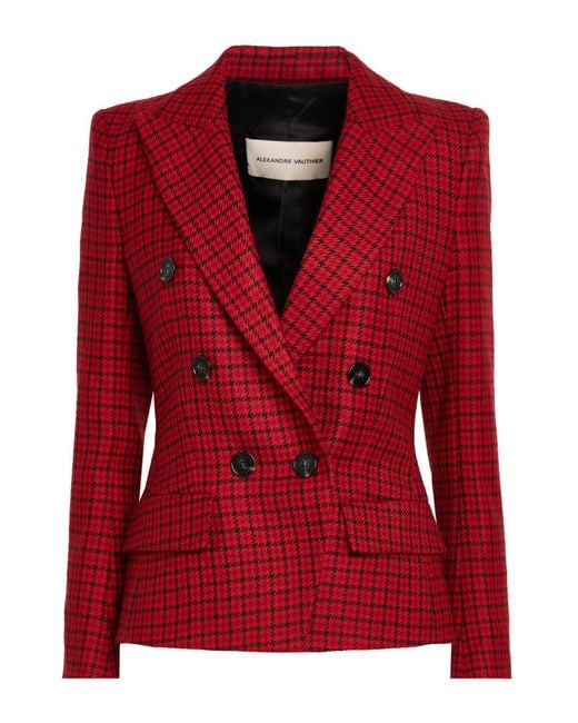 Alexandre Vauthier Red Blazer Wool