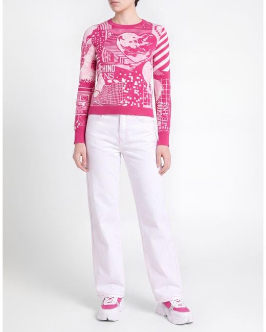 Pullover di Moschino in Pink