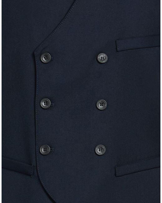 Imperial Blue Tailored Vest Polyester, Viscose, Elastane for men