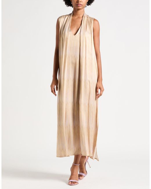 Ottod'Ame Natural Maxi Dress Viscose