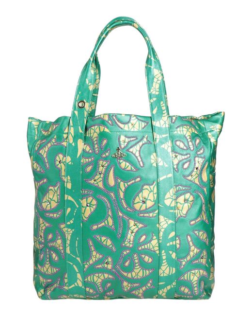 Vivienne Westwood Green Emerald Handbag Textile Fibers