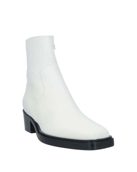 GIA X PERNILLE White Ankle Boots