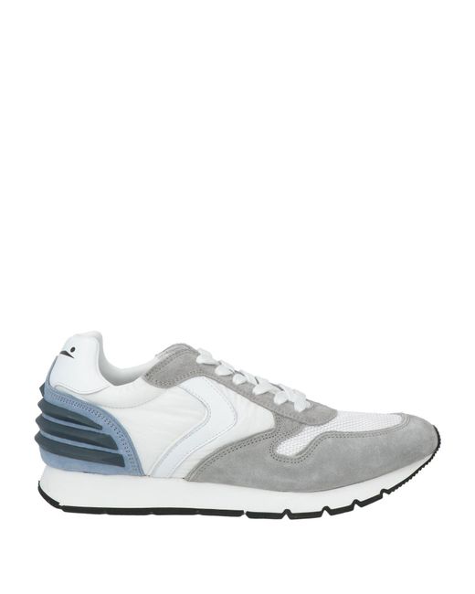 Voile Blanche White Sneakers Leather, Textile Fibers for men