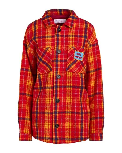 Giada Benincasa Red Jacket Virgin Wool