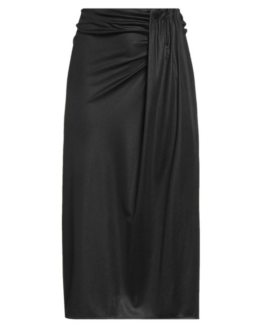 Caractere Black Midi Skirt