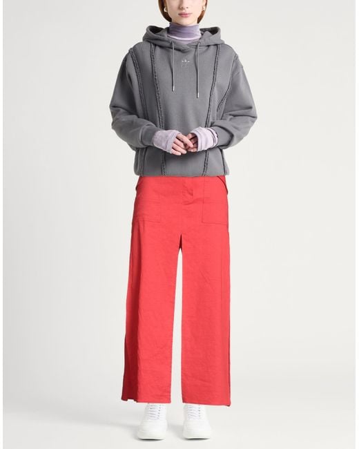 Pinko Red Maxi Skirt Linen, Viscose, Elastane