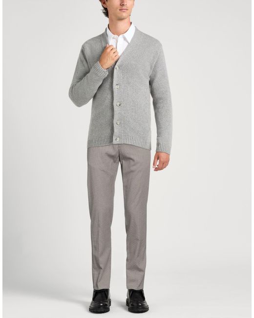 Dondup Gray Pants Lyocell, Cotton, Elastane for men