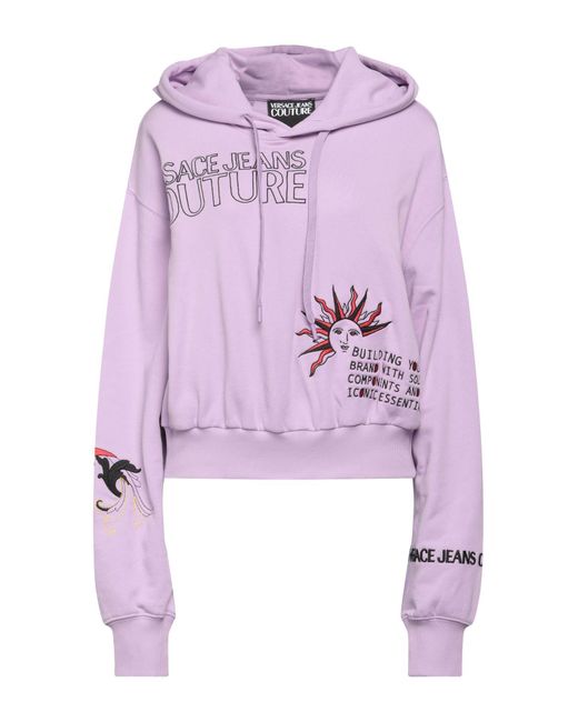 Versace Jeans Couture Pink Sweatshirt Cotton, Elastane