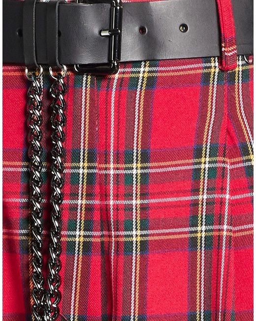 Dixie Red Pants Polyester, Viscose, Elastane