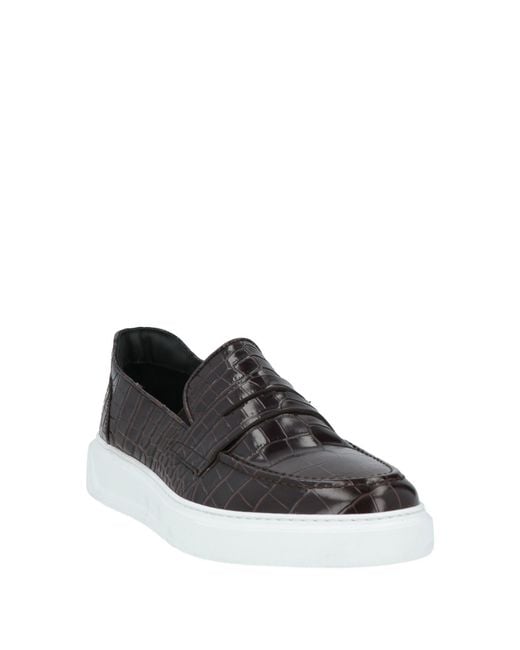 Giovanni Conti Black Loafers Leather for men