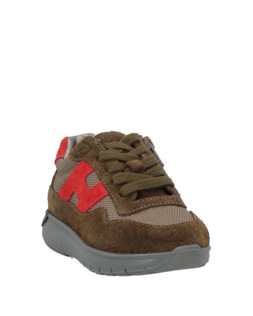 Hogan Brown Suede Lace-Up Sneakers