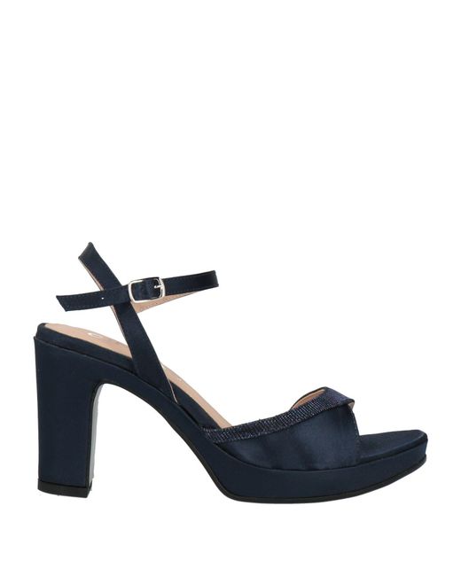 Cinzia Soft Blue Sandals Textile Fibers