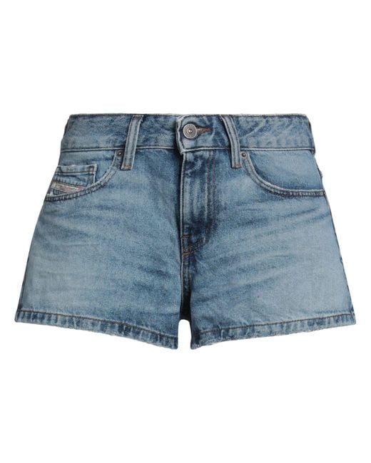 DIESEL Blue Denim Shorts Cotton