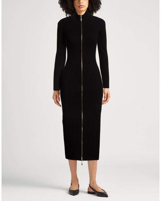 Just Cavalli Black Midi Dresses