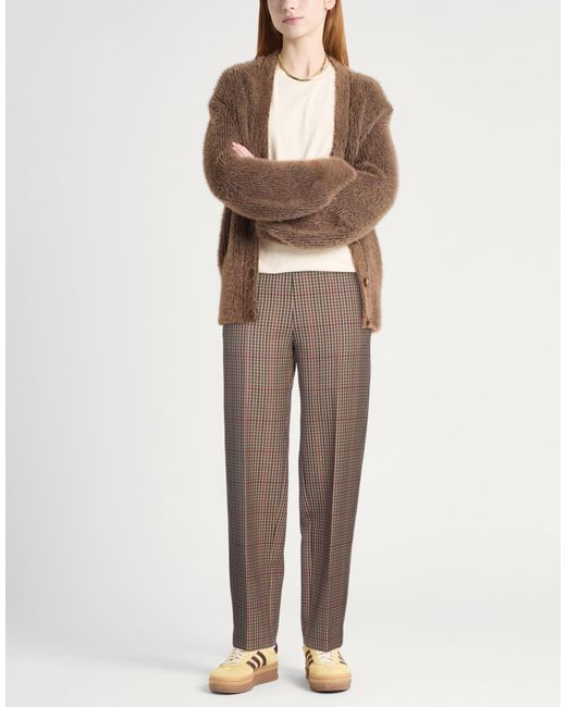 Dries Van Noten Brown Pants Wool