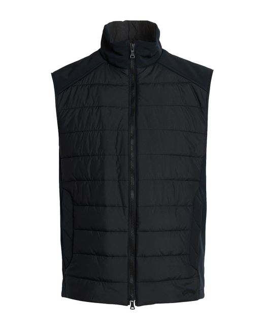 Paul & Shark Black Vest Polyester, Elastane for men