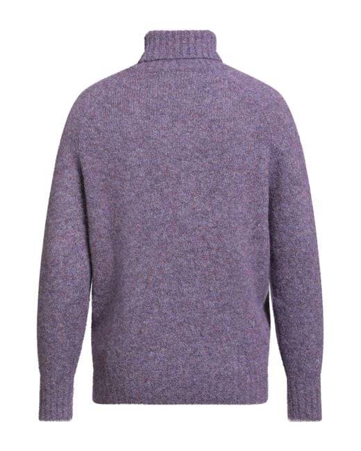Brunello Cucinelli Purple Turtleneck for men