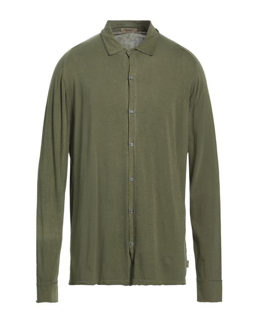 Crossley Green Military Shirt Organic Cotton for men