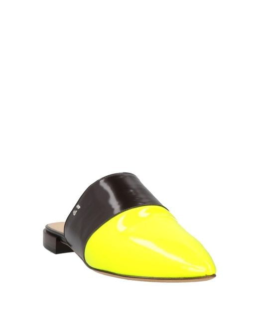 Testoni Yellow Mules & Clogs
