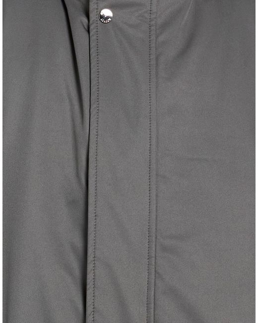Moorer Gray Coat Polyester, Polyurethane for men