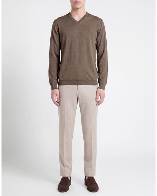 FILIPPO DE LAURENTIIS Brown Jumper for men