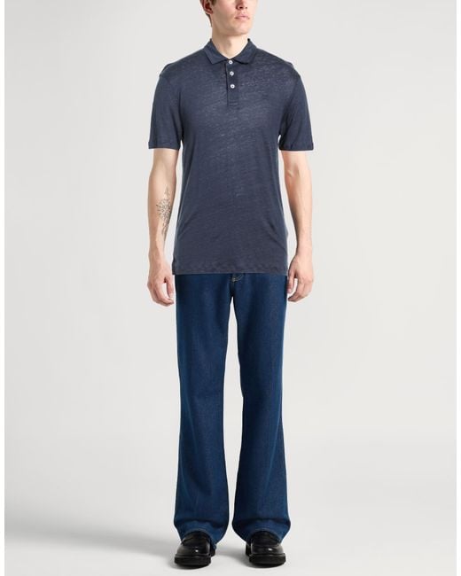 Polo Hackett de hombre de color Blue
