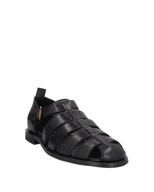 Alexander Hotto Black Sandals for men