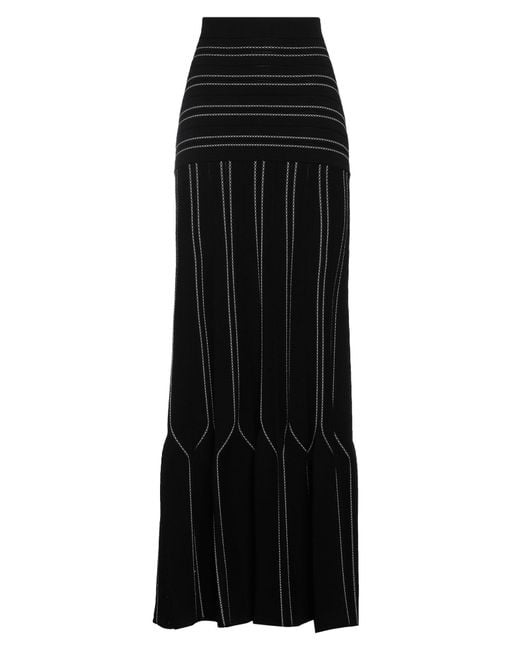 Elisabetta Franchi Black Maxi Skirt