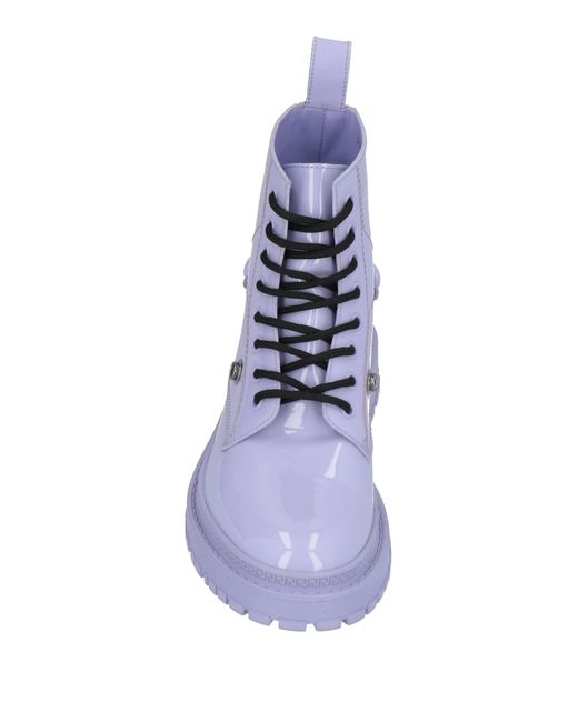 Versace Purple Ankle Boots