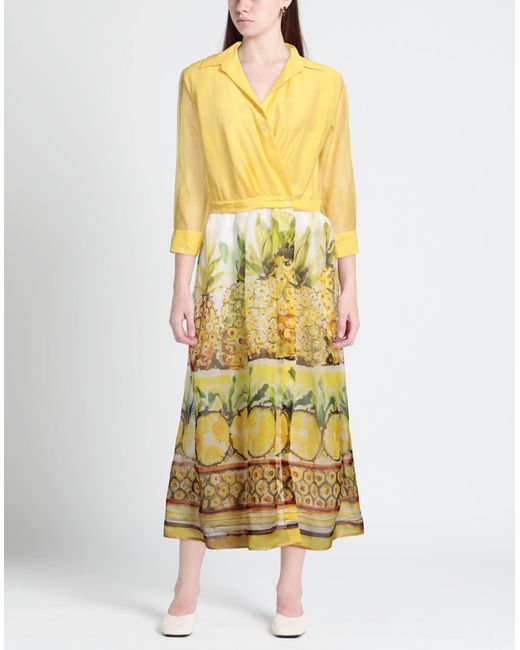 Vestido Largo Sara Roka de color Yellow