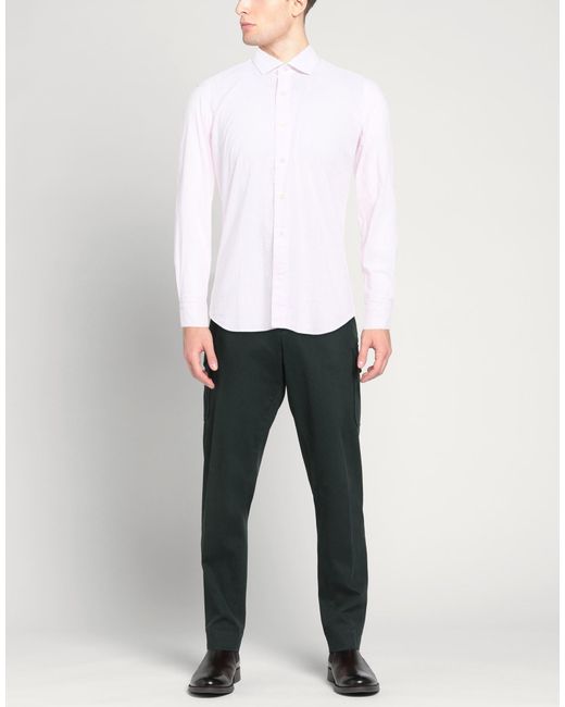 Alea White Light Shirt Cotton, Linen for men