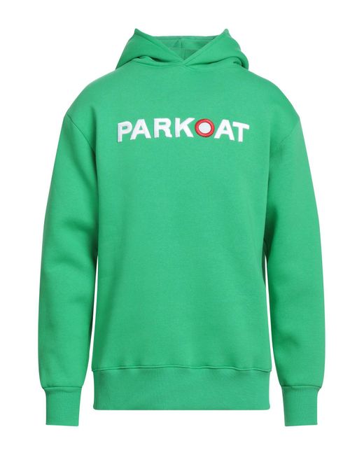 Parkoat Green Acid Sweatshirt Cotton, Polyester for men