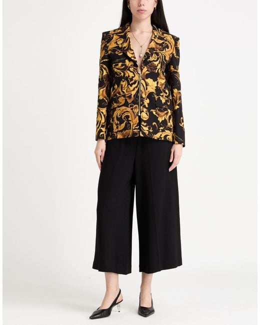 Versace Jeans Couture Black Blazer Polyester, Elastane
