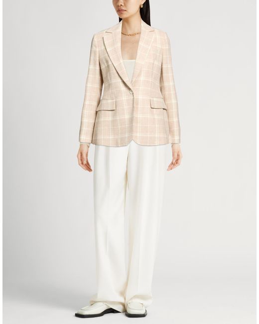Eleventy Natural Blazer Alpaca Wool, Wool, Polyamide