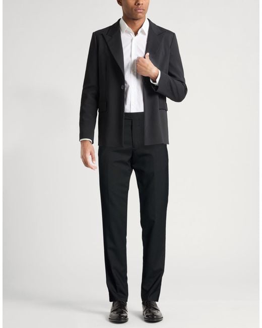 Lardini Black Pants Wool for men