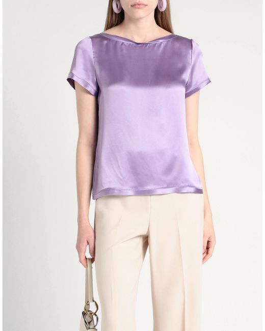 MAX&Co. Purple Top Silk