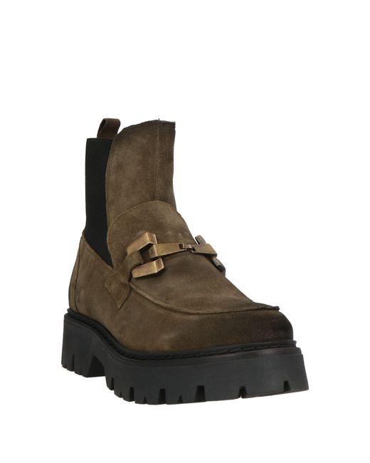 CafeNoir Brown Ankle Boots