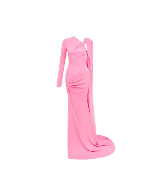 Vestido largo David Koma de color Pink