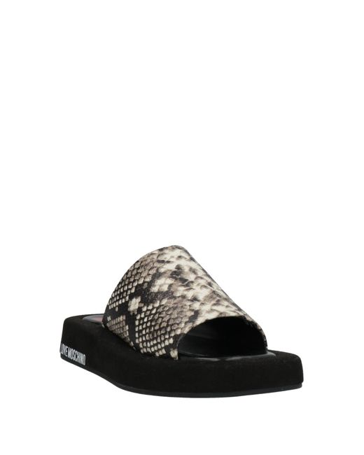 Love Moschino Black Sandals