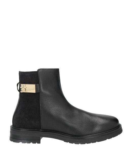 Tommy Hilfiger Black Ankle Boots