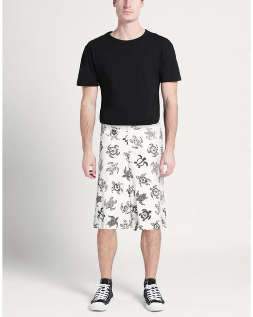 MAISON CRAZY WORKER 3.2 White Shorts & Bermuda Shorts for men