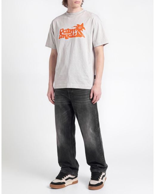 Palm Angels White Light T-Shirt Cotton for men