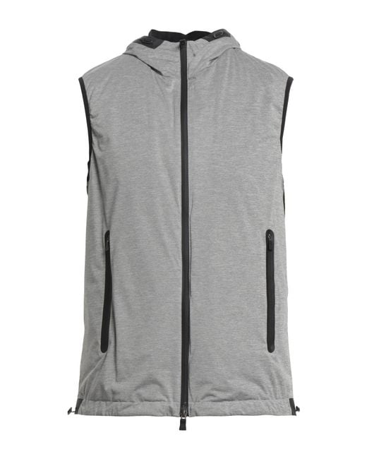 Herno Gray Vest Polyester for men