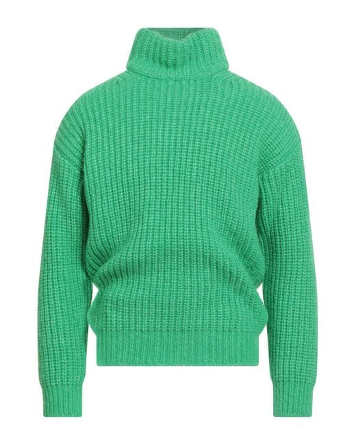 Roberto Collina Green Light Turtleneck Baby Alpaca Wool, Nylon, Wool for men